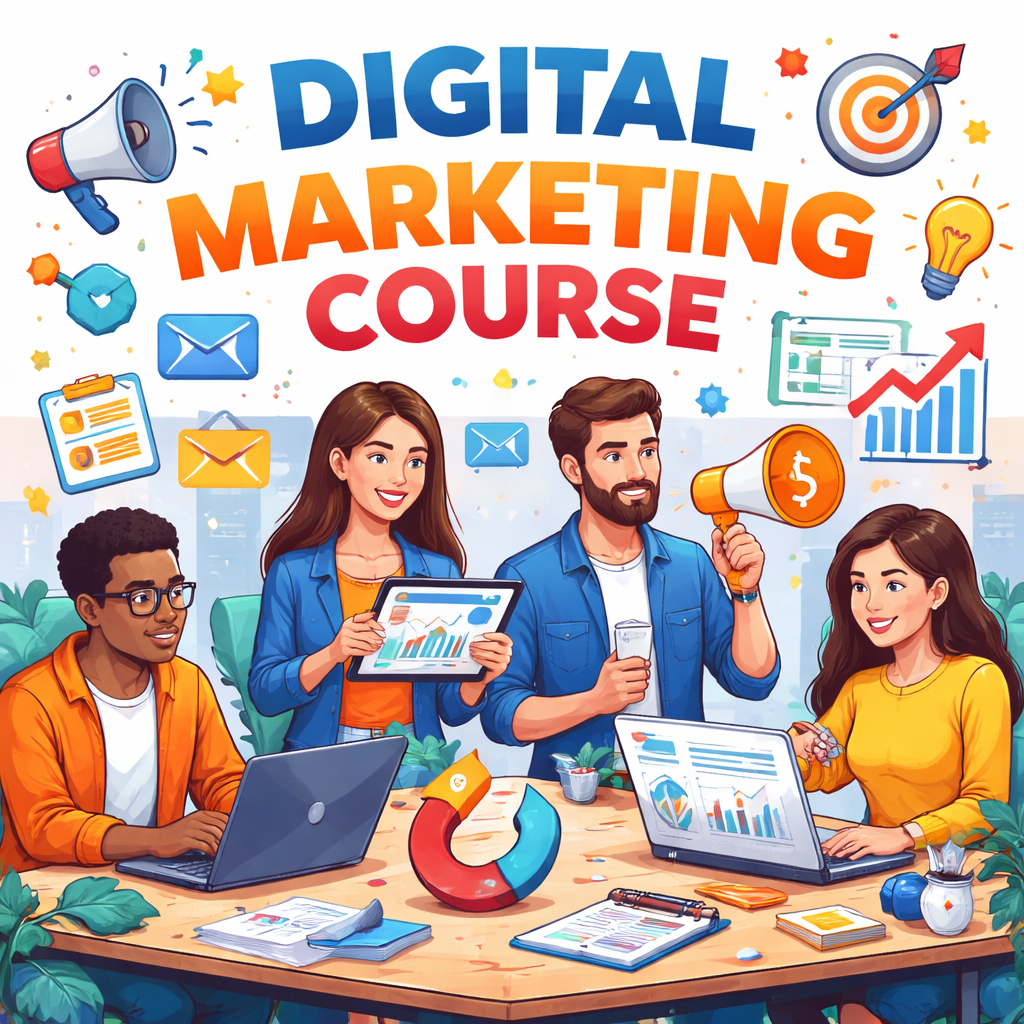 digital marketing course promotion poster